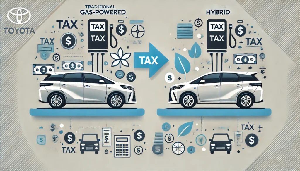 アルファードのガソリン車とハイブリッド車の税金比較